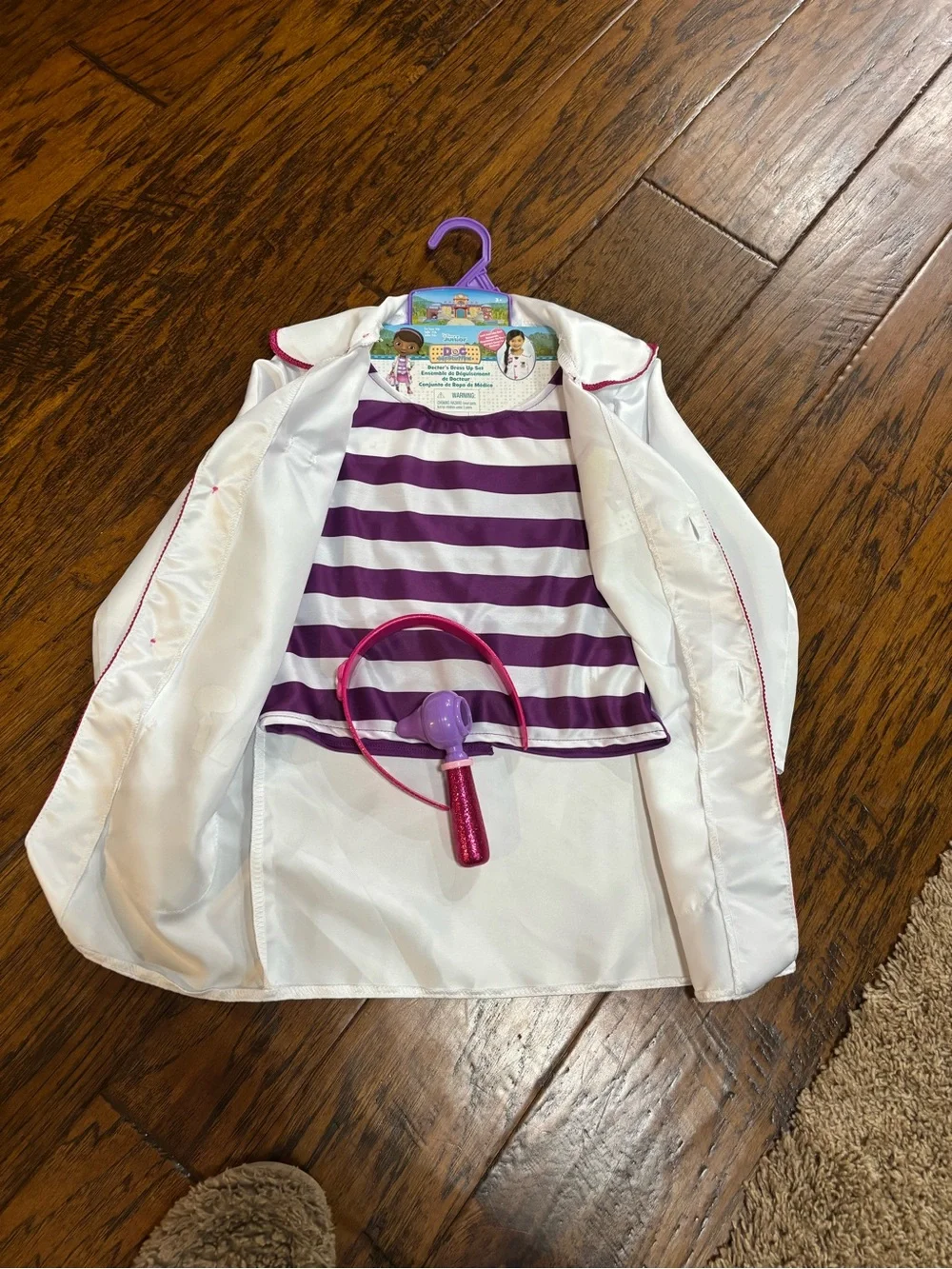 Disney Doc McStuffins White and Pink Doctor Costume Coat with Accessories - Picture 4 of 6